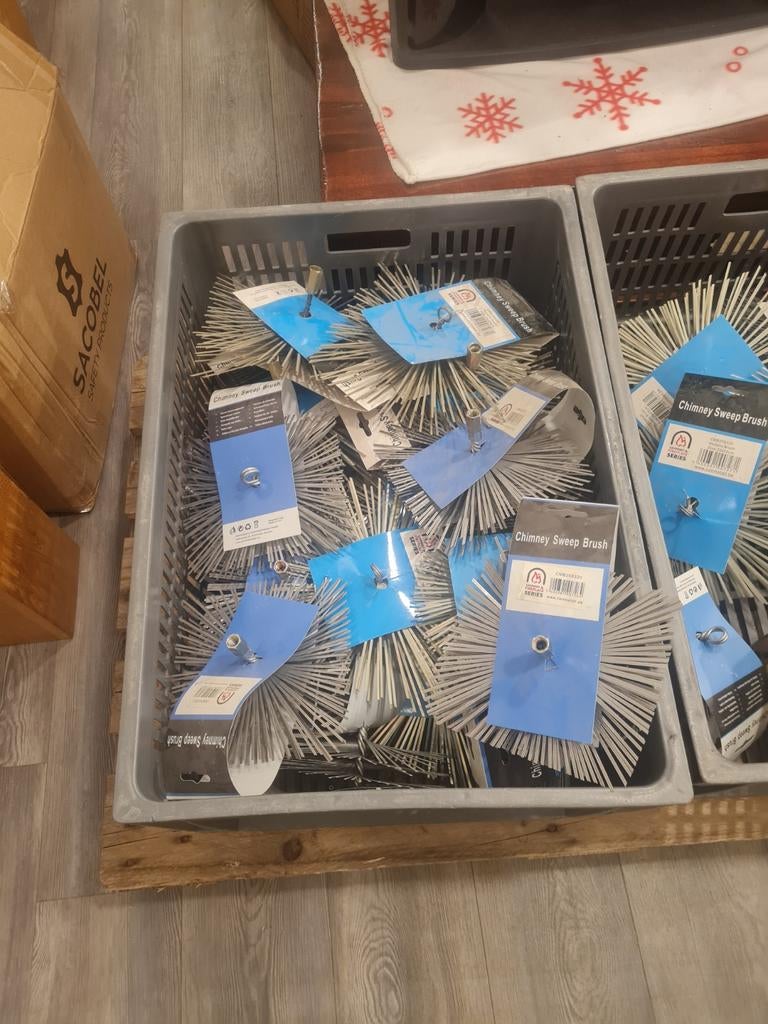 Partij Schoorsteen Veegborstels - Nieuw, Info@conmetal.be, Industrieweg 10, 9000 Gent, België, Nieuw, Ophalen of Verzenden