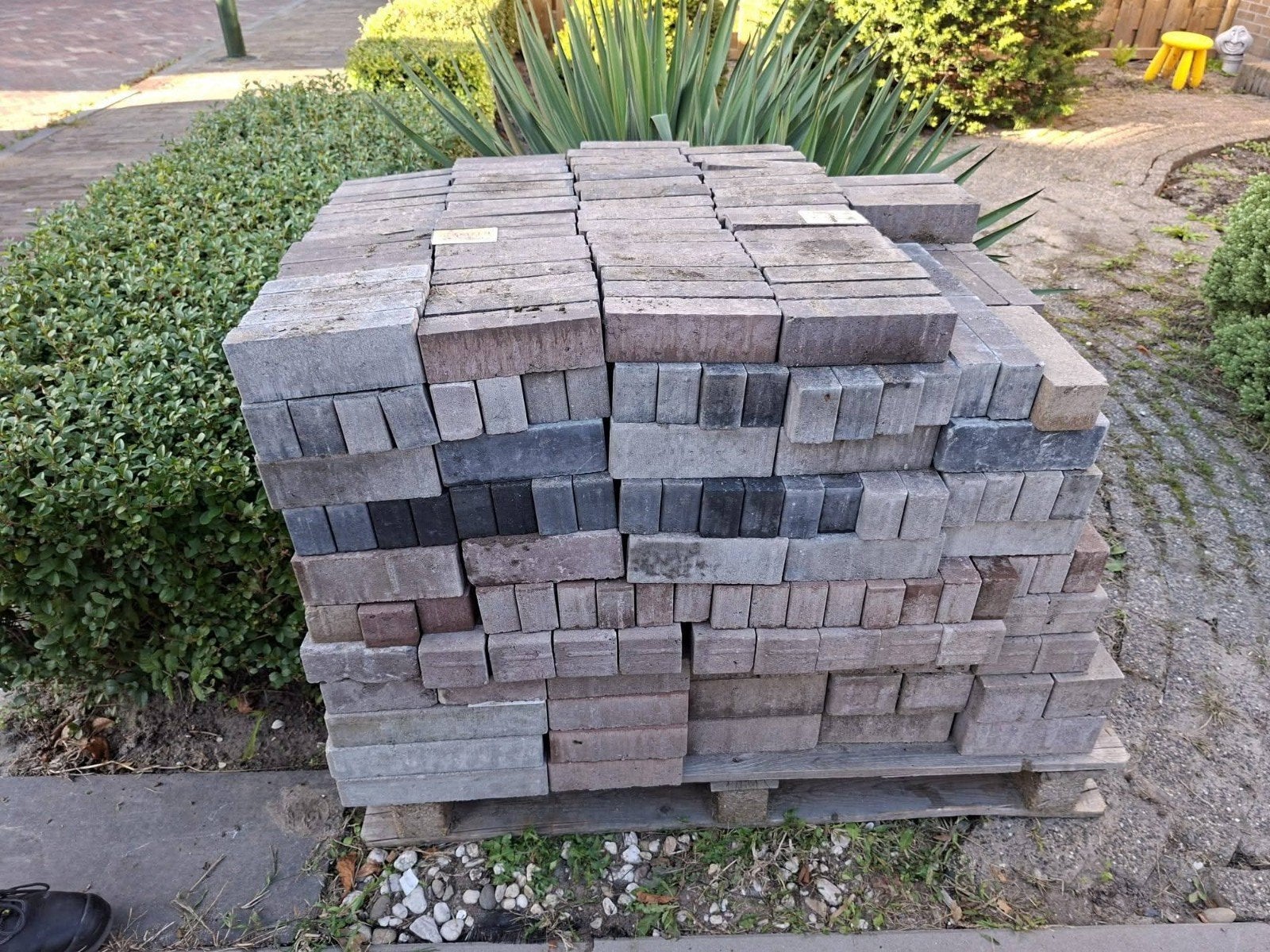 Gratis tegels, Tuin en Terras, Ophalen of Verzenden, Gebruikt, Beton, Terrastegels
