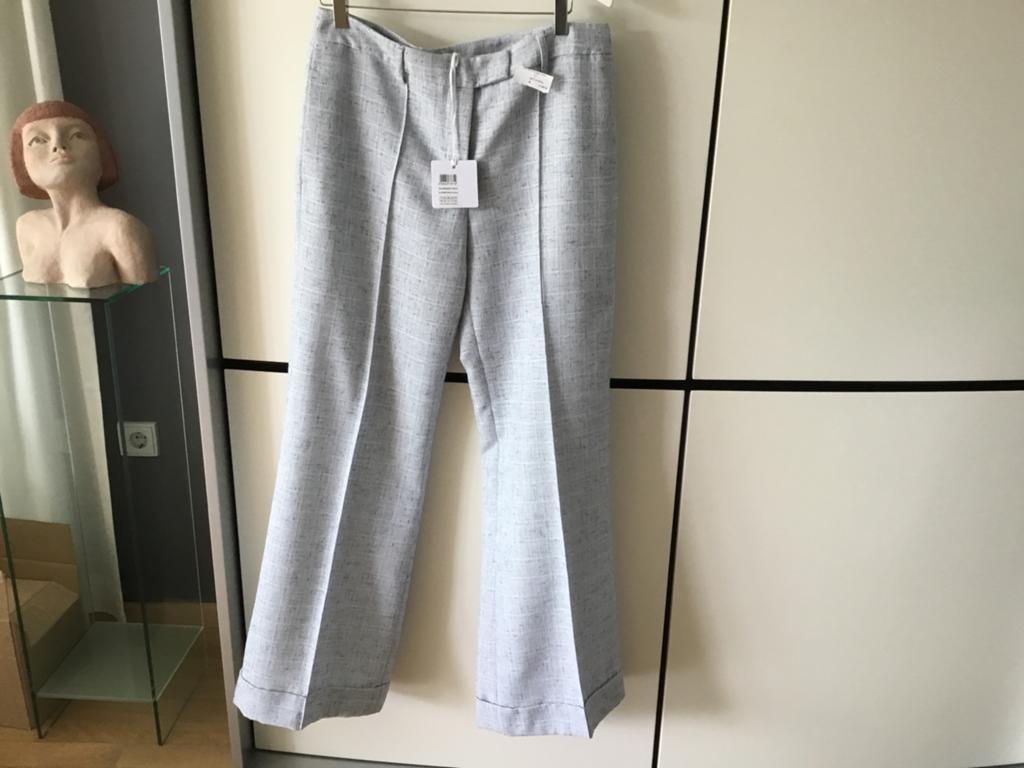 Liu Jo Prachtige Nieuwe Pantalon - Rafia Tex Blue, Wijde Pij, Maat 38/40 (M), Blauw, Nieuw, Ophalen of Verzenden