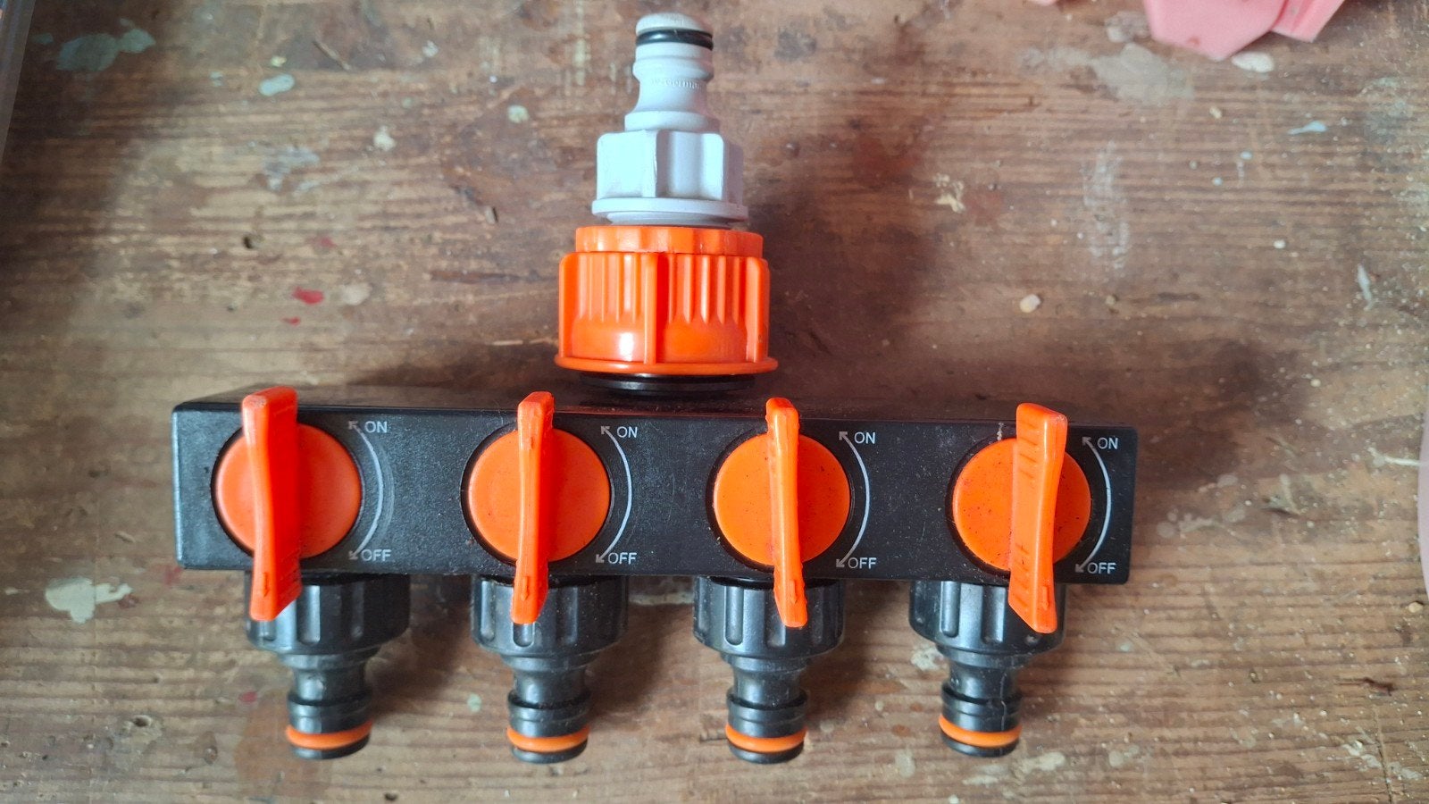 Waterverdeler met 4 afsluitbare uitgangen, Tuin en Terras, Ophalen of Verzenden, Nieuw, Tuinslang