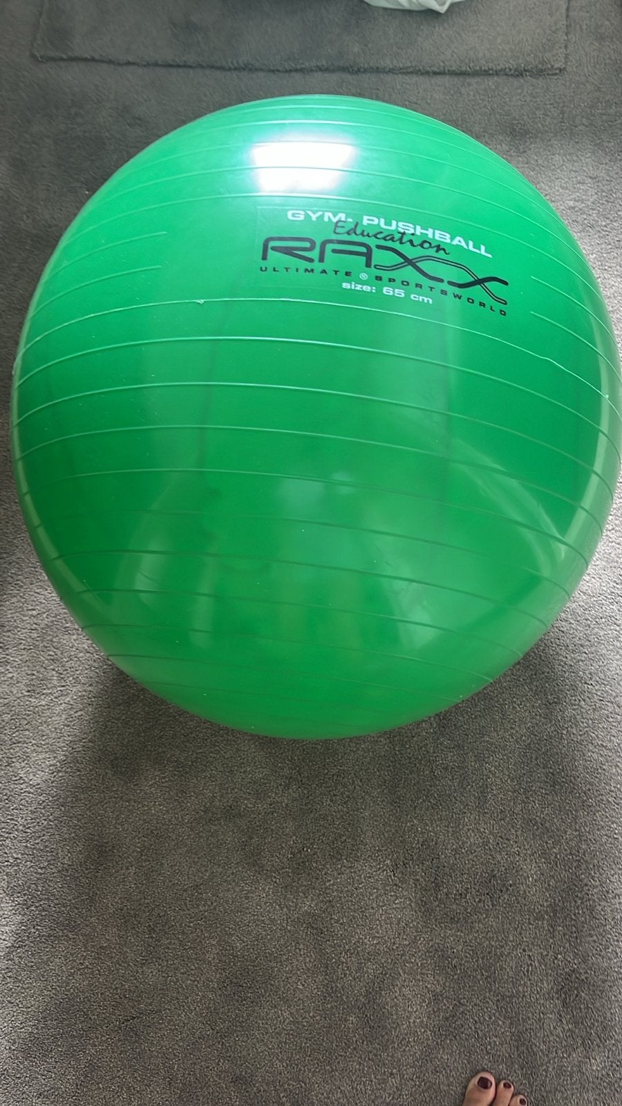 RAX Gymnastiek Fitnessbal 65 cm - Groen, Ophalen, Gebruikt, Buik, Fitnessbal