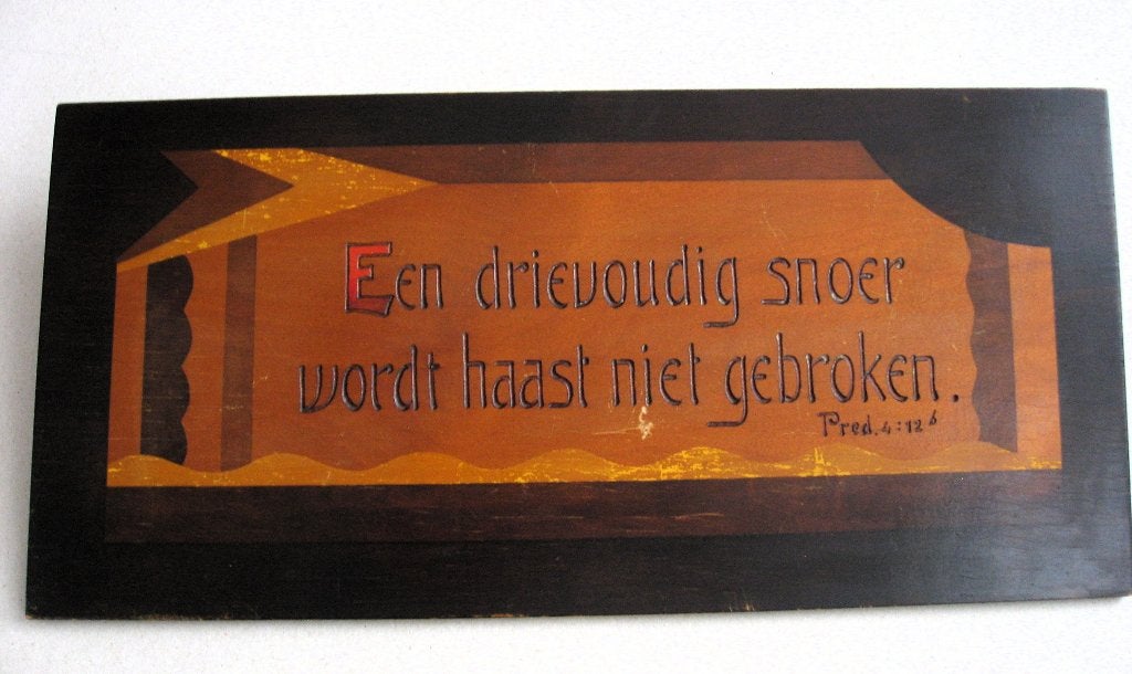 Een drievoudig snoer wordt haast niet gebroken jaren 20, Ophalen of Verzenden
