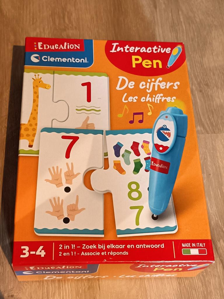 Clementoni Interactieve Pen: Cijfers Oefenen Educatief, Ophalen of Verzenden, Zo goed als nieuw, Rekenen, Met licht