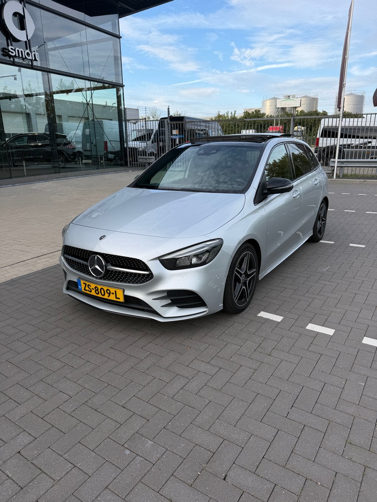 Mercedes-Benz B-Klasse B200 Bussines Solution AMG/PANO/AUT, Auto's, Zwart, 4 cilinders, Alcantara, 163 pk
