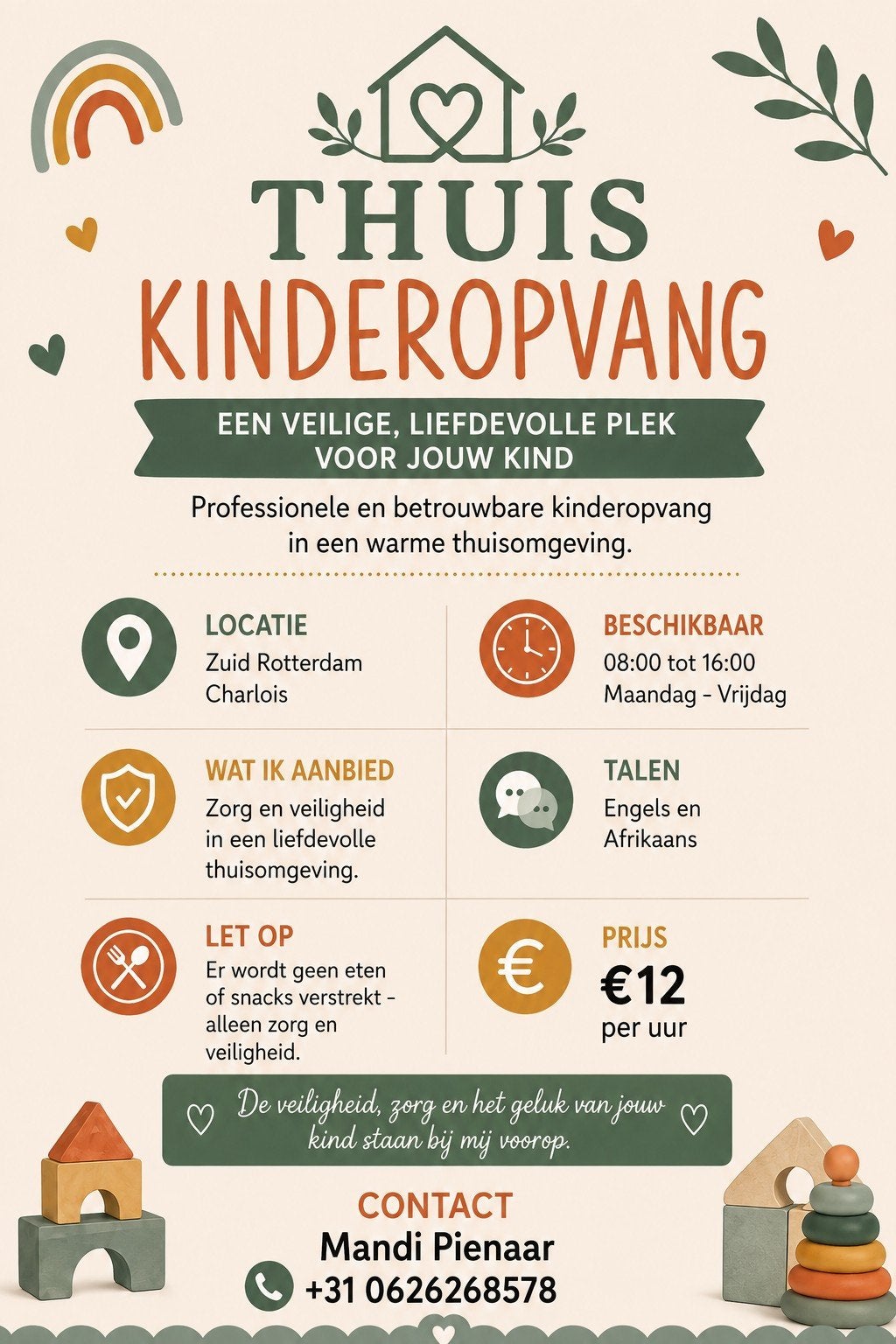 kinderopvang, Kinderen en Baby's, Ophalen of Verzenden