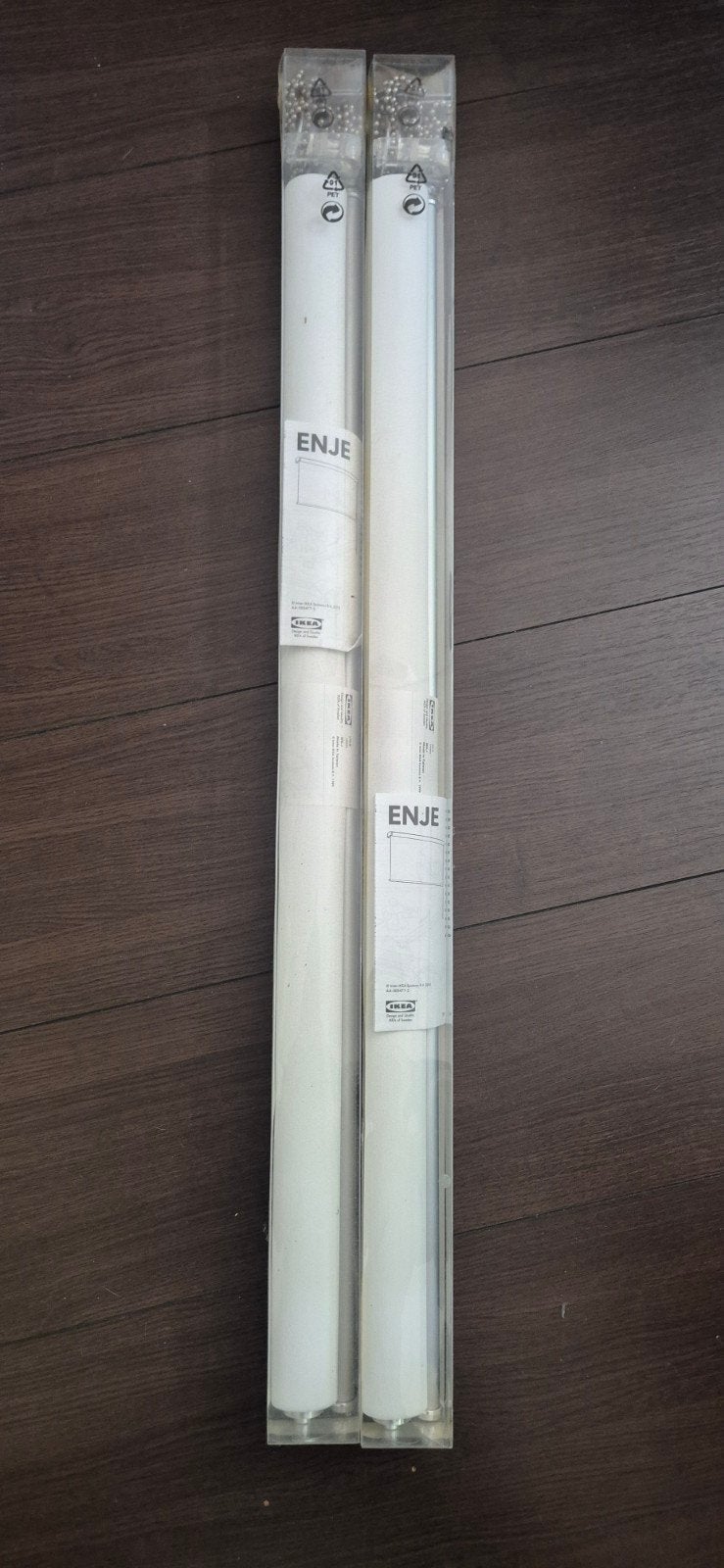 2x NIEUW IKEA ENJE Rolgordijn - 80x250 cm - Wit, Ophalen, Inclusief montageonderdelen, Wit, Nieuw