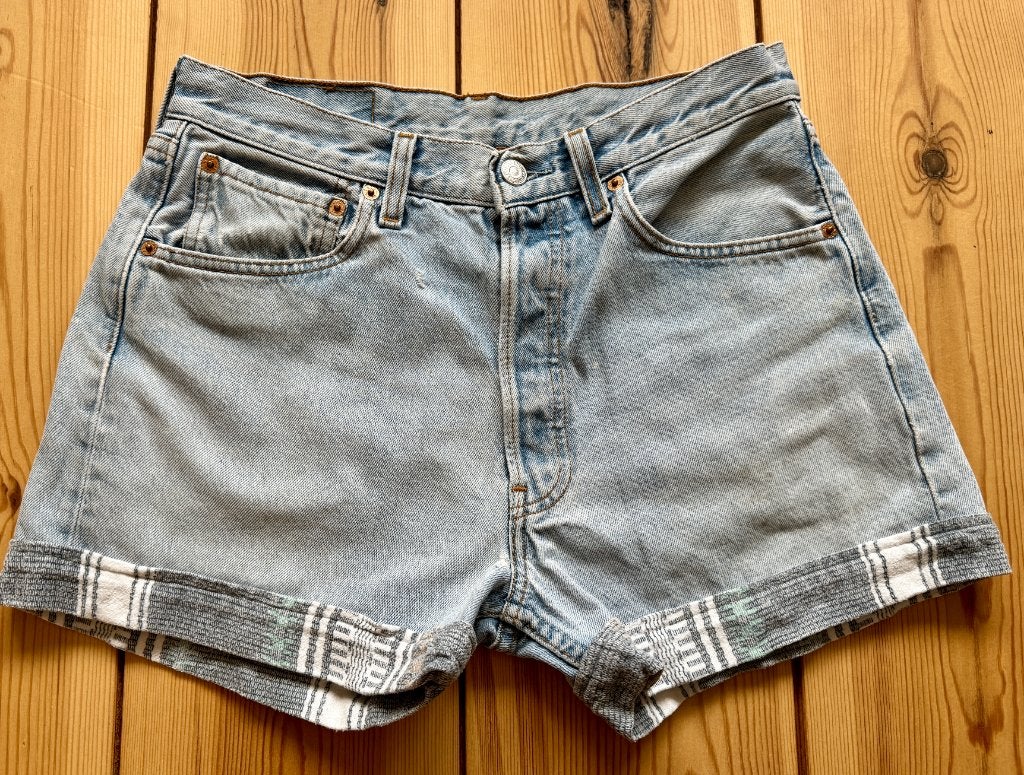 Levi's 501 Jeans Short - Blauw Denim - W27 / Small, Blauw, Ophalen of Verzenden, Zo goed als nieuw, W27 (confectie 34) of kleiner
