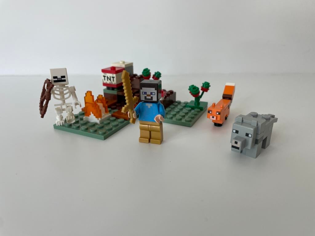 Lego Minecraft Het Taiga avontuur 21162, Ophalen of Verzenden, Zo goed als nieuw