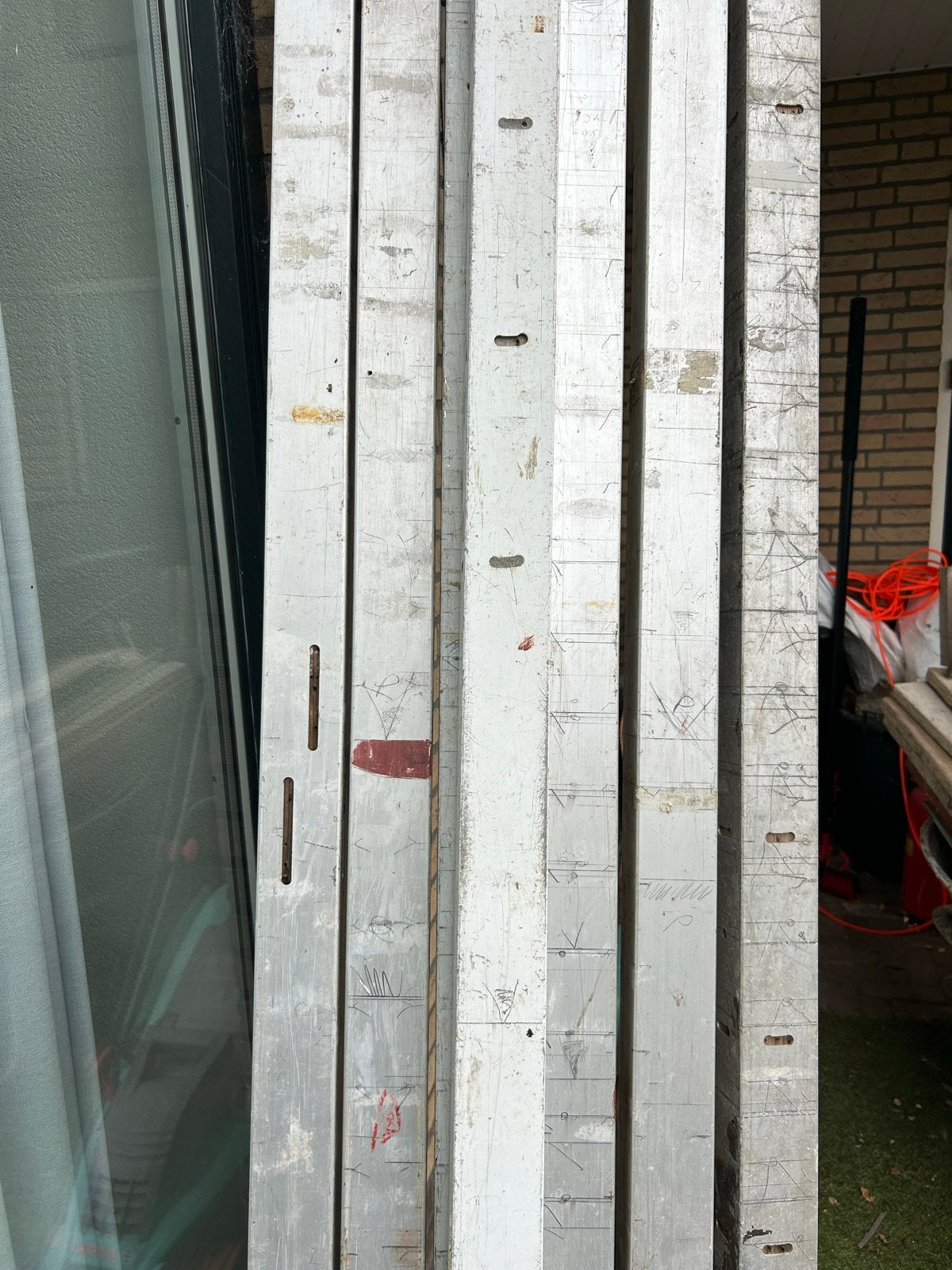 12x Aluminium profielen, 3 meter lang, Doe-het-zelf en Verbouw, Ophalen, Gebruikt, Aluminium