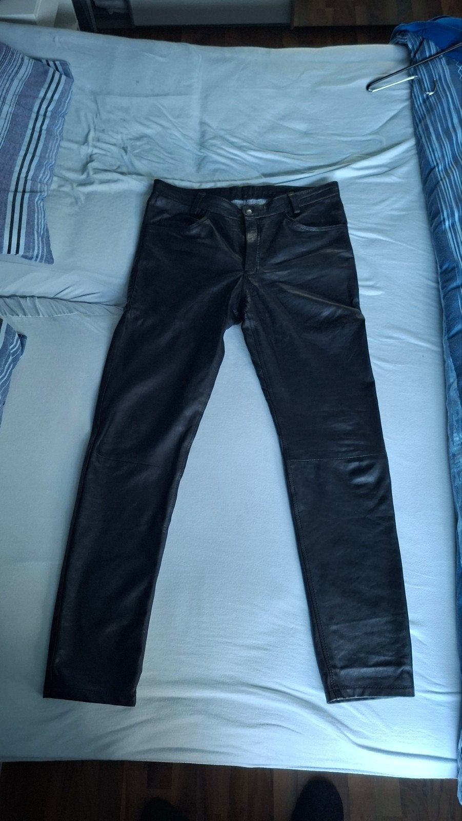 Heren Leren Broek Maat 34/36 - Stijlvol en Comfortabel, Onbekend, Zwart, Overige maten, Ophalen of Verzenden