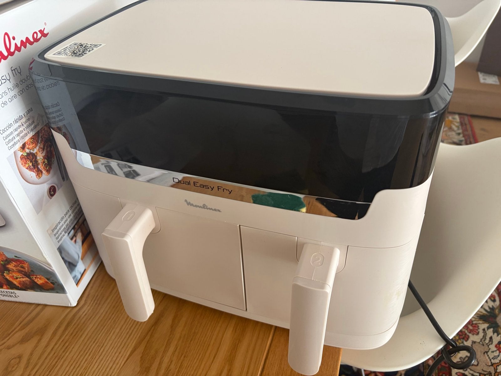 Moulinex Easy Fry Dubbele Airfryer - 11L, Nieuwstaat, 4 liter of meer, Ophalen of Verzenden, Nieuw, Duo-friteuse
