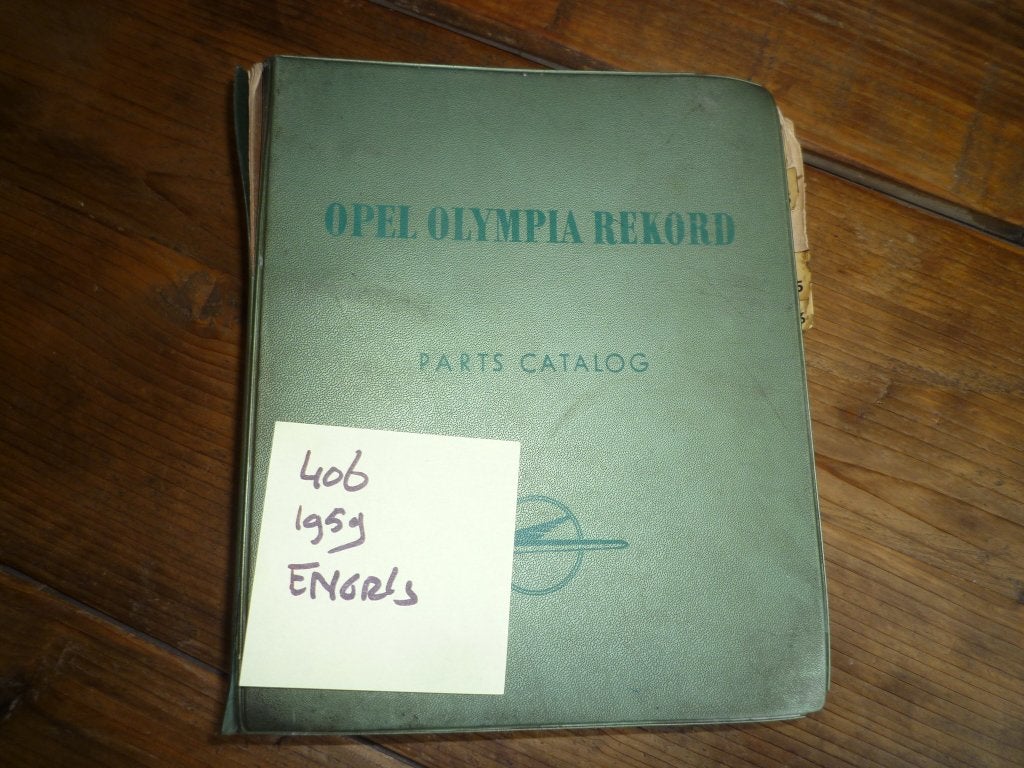 Opel Olympia Rekord onderdelen catalogus tot 1957 nr 406, Ophalen of Verzenden