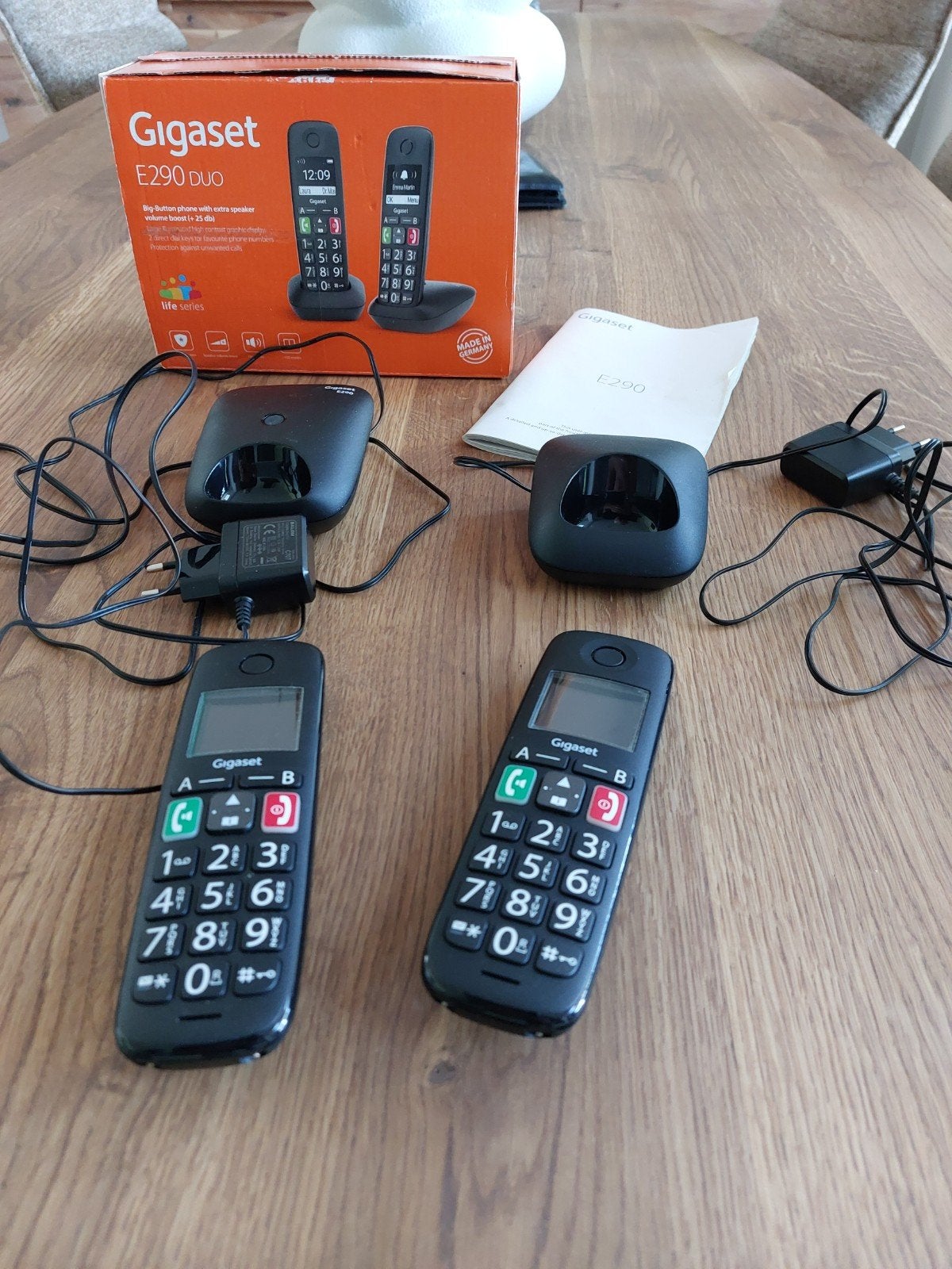 Gigaset E290, Ophalen of Verzenden, Zo goed als nieuw, 2 handsets
