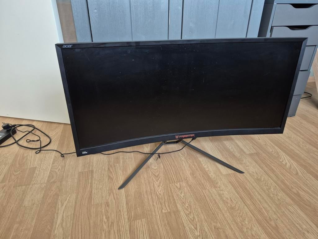 Acer Predator Z35P Curved Gaming Monitor, Computers en Software, Monitoren, Gaming, 3 tot 5 ms, 101 t/m 150 Hz, VA