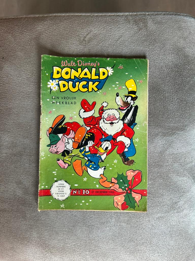 Donald duck 1952 1e druk nr 10, Eén stripboek, Ophalen of Verzenden, Zo goed als nieuw
