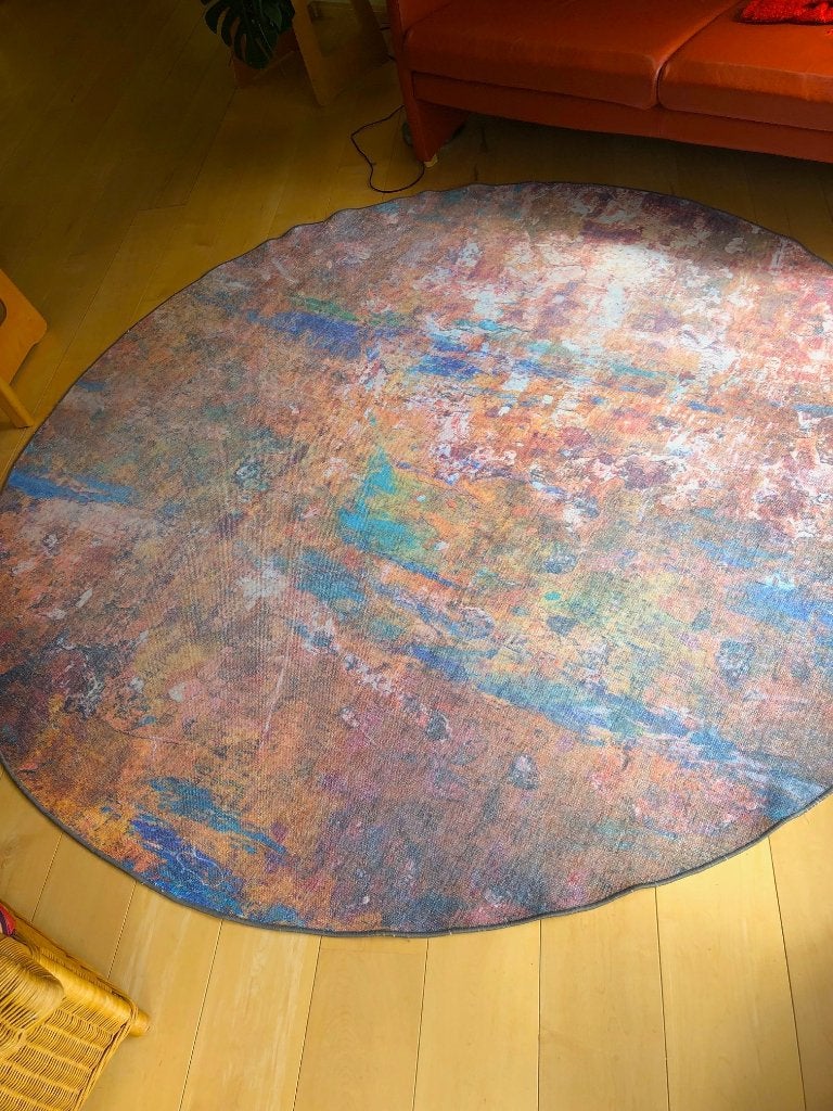 Rond vloerkleed Trendparket Doorsnede 240 Nu 30 euro, Ophalen, Gebruikt, Rond, 200 cm of meer