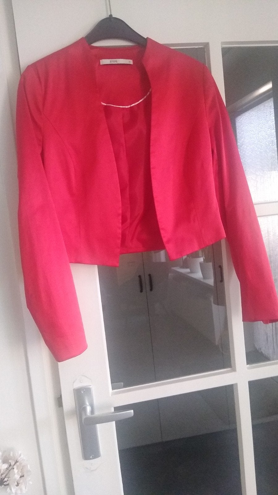 Mooie Steps bolero / blazer als nieuw M, Ophalen of Verzenden, Zo goed als nieuw, Maat 38/40 (M), Rood