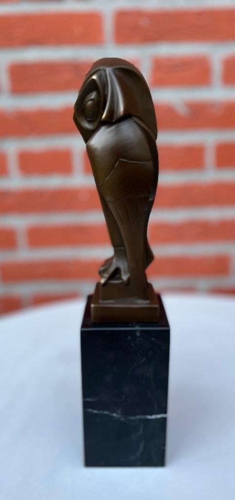 Bronzen beeld van art deco uil. Naar Johan Coenraad Altorf., Antiek en Kunst, Art deco, Ophalen of Verzenden, 20 - 50 cm, Beeld