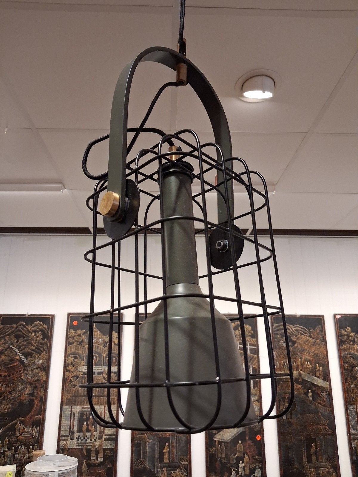 nieuwe industriële hanglamp metaal €70, Ophalen, ., Nieuw, E27 (groot)