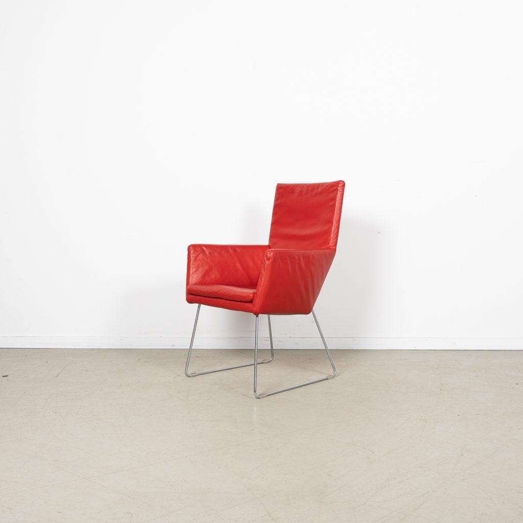 Label Donna Fauteuil Rood Leer, Niet ingevuld, Gebruikt, Niet ingevuld, Niet ingevuld
