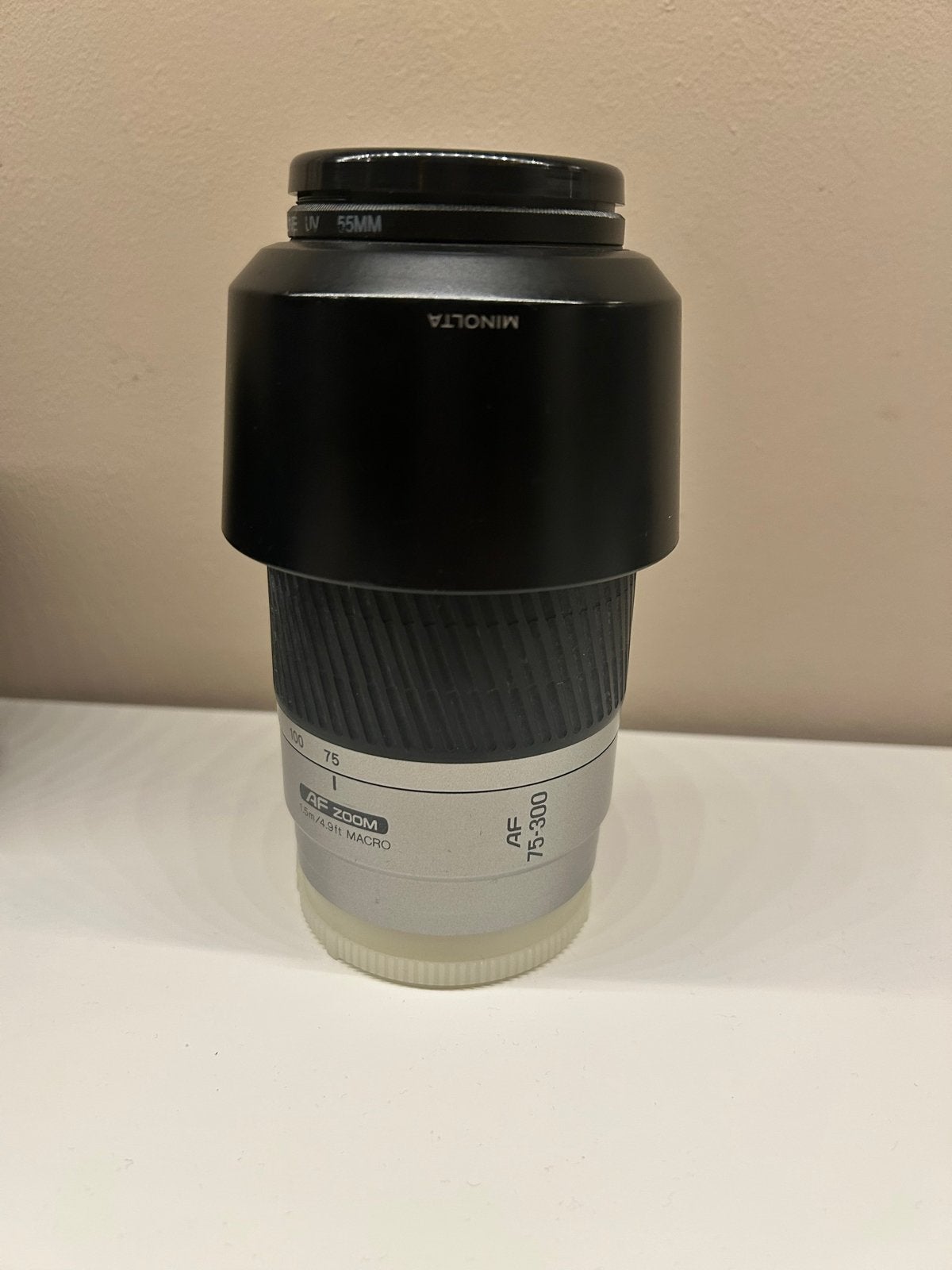 Minolta AF Zoom 75-300mm f/4.5-5.6 D lens, Audio, Tv en Foto, Fotografie | Lenzen en Objectieven, Ophalen of Verzenden, Gebruikt