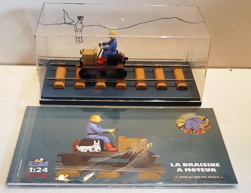 Les voitures de Tintin 1/24 N59 "la draisine à moteur ", Verzenden, Kuifje, Nieuw, Beeldje of Figuurtje