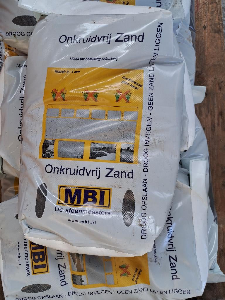 MBI onkruidvrij voegzand (20 kg per zak) Basalt, Tuin en Terras, Zand, Ophalen, Nieuw, Voegzand