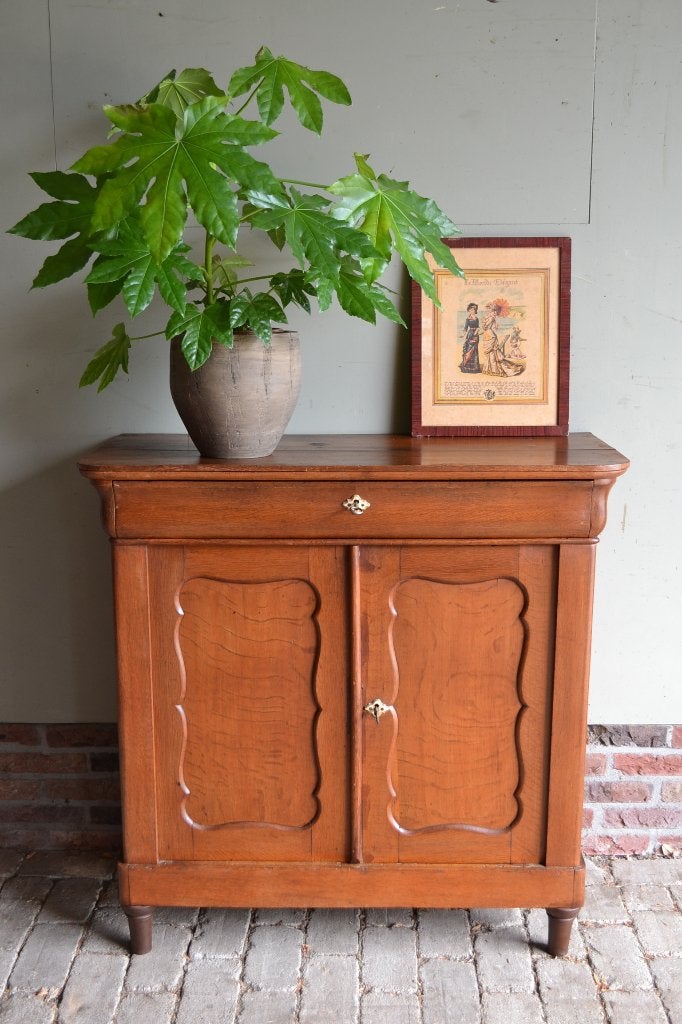 Prachtige antieke eiken biedermeier meidenkast, dressoir, Verzenden