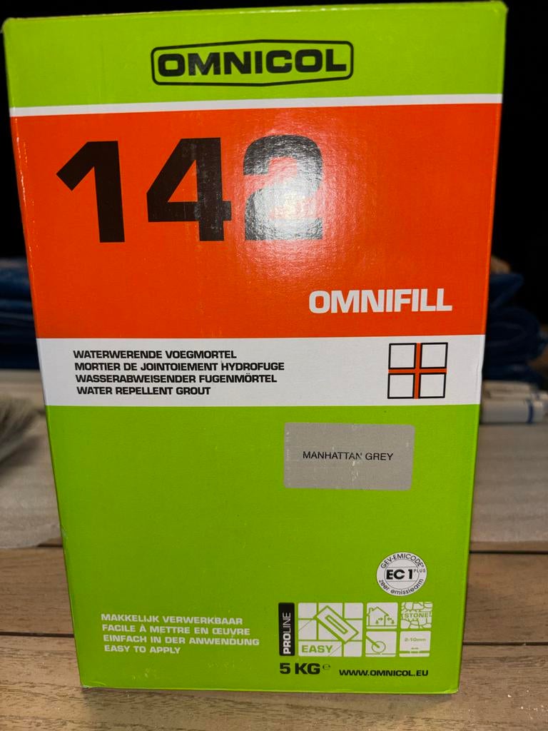 Omnicol Omnifill 142 Tegelvoegmiddel Fijn Waterbestendig, Keramiek, Overige typen, Nieuw, Ophalen of Verzenden