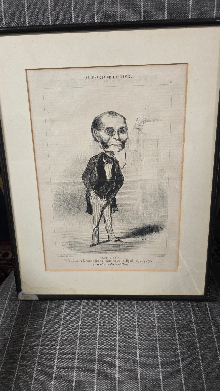 originele Franse satirische litho Honoré Daumier (1808–1879), Antiek en Kunst, Ophalen of Verzenden