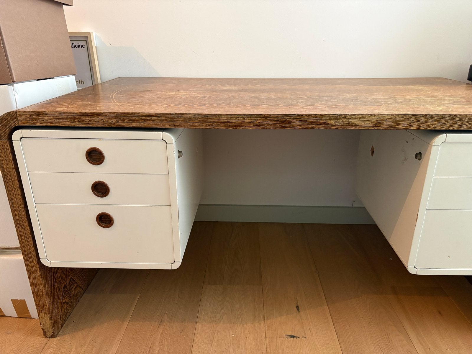 Vintage bureau met lades - bijzonder ontwerp!!!, Huis en Inrichting, Ophalen, Overige typen, Gebruikt, Overige merken