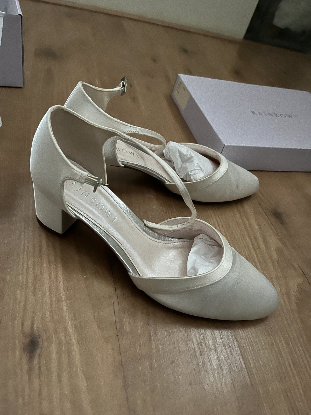 Rainbow trouwschoenen maat 39, Ophalen of Verzenden, Gedragen, Wit, Schoenen