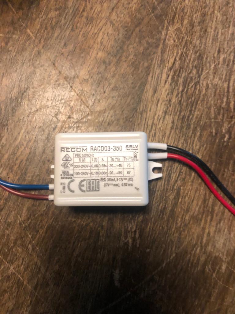 10x Nieuwe RECOM RACD03-350 LED Drivers in doos, Ophalen of Verzenden, Nieuw
