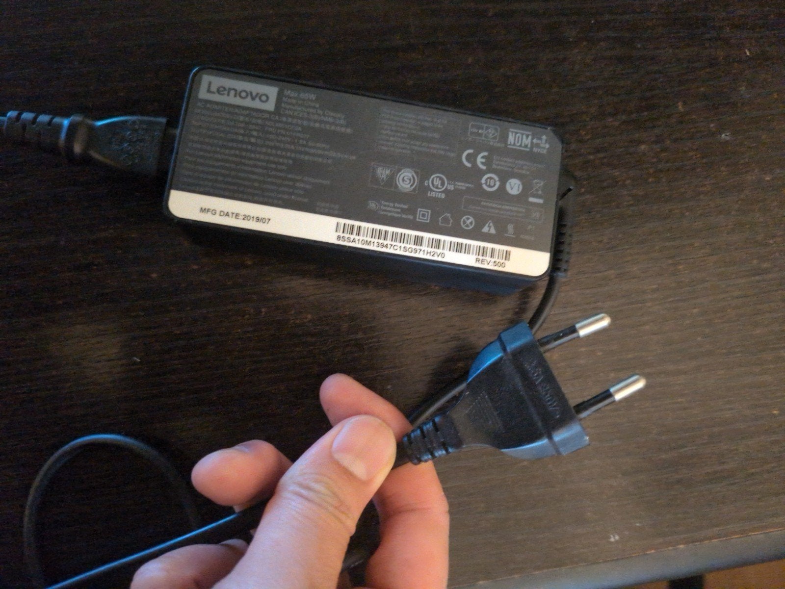 Lenovo 65W Laptop Oplader - Zo goed als nieuw, Computers en Software, Ophalen of Verzenden, Zo goed als nieuw, Lenovo