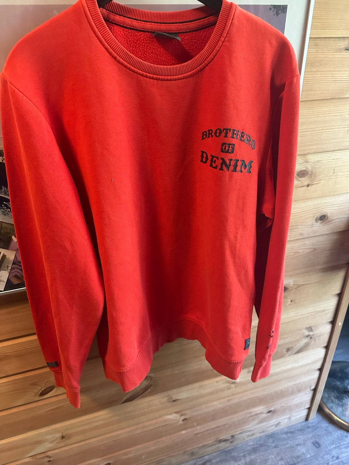 Jack & Jones Brothers of Denim sweater - Oranje maat M/38, Ophalen of Verzenden, Zo goed als nieuw, Maat 48/50 (M), Oranje