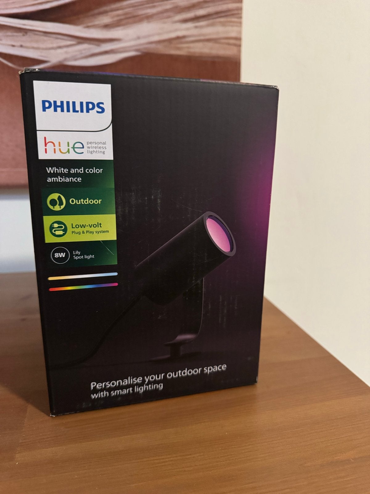 Philips Hue Lily Outdoor Spot Light - White and Color Ambian, Zwart, Nieuw, Ophalen of Verzenden, Philips Hue