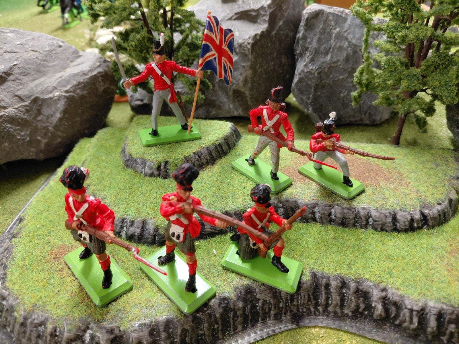 Britains Deetail figuren Waterloo  Engelse infanterie, Ophalen of Verzenden, Gebruikt, 1:50 of kleiner