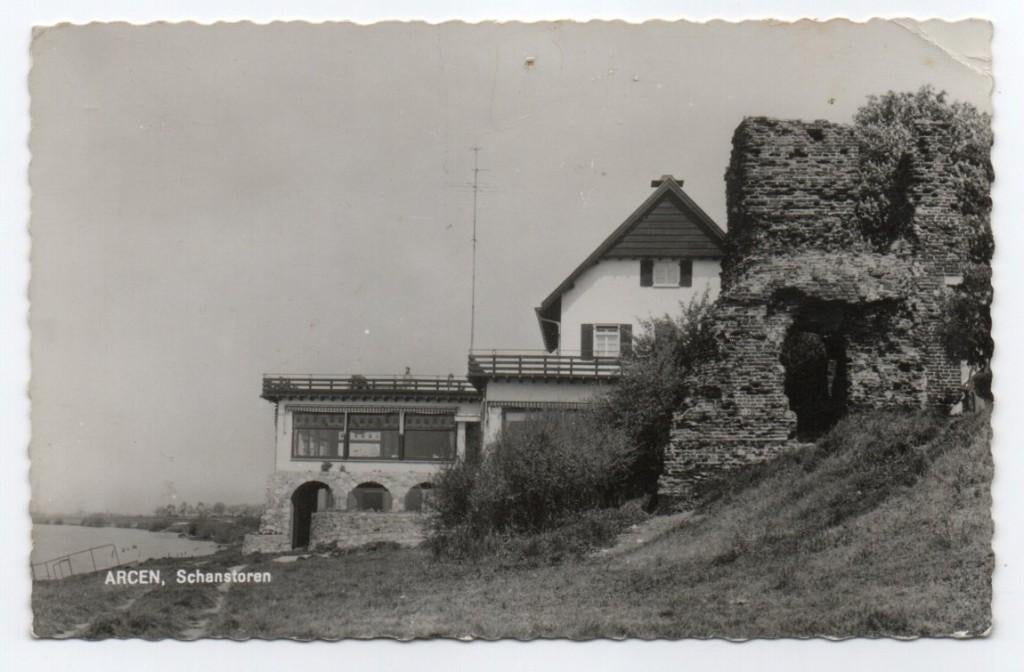 Arcen Schanstoren 1964, Verzamelen, Ansichtkaarten | Nederland, Ophalen, 1960 tot 1980, Gelopen, Limburg