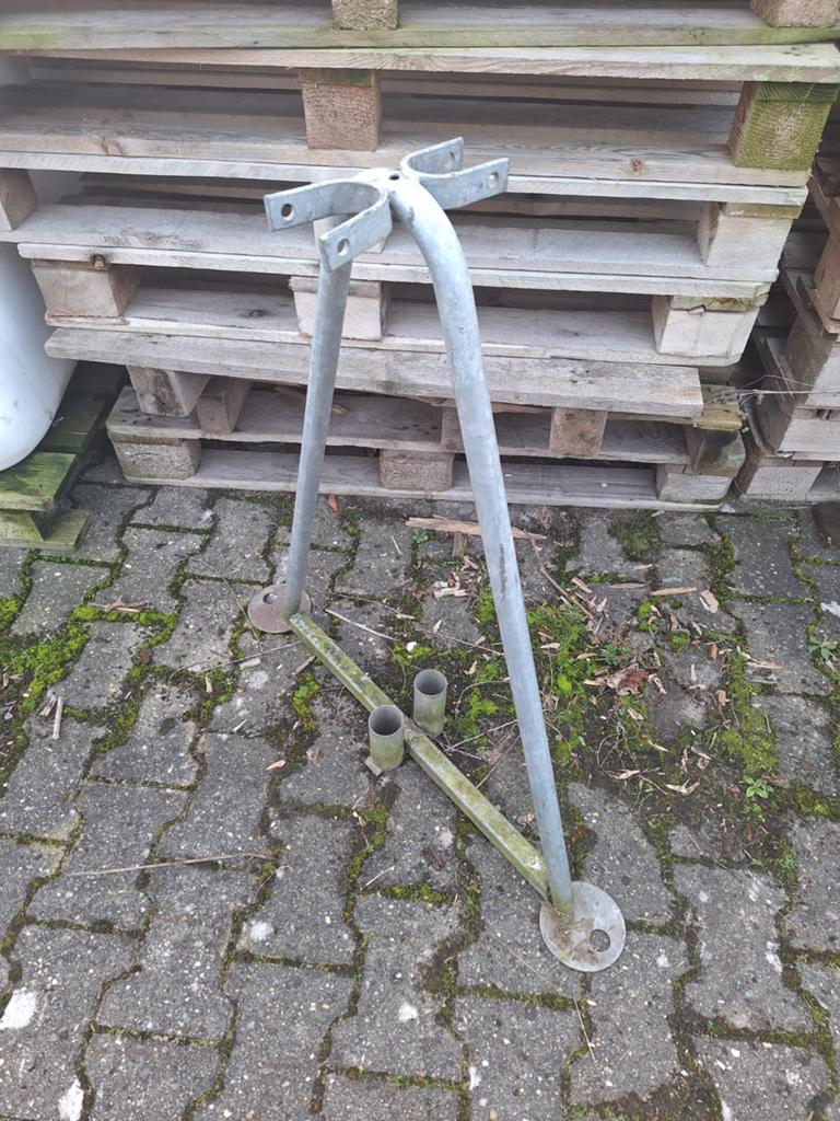 12 stuks bouwhekken steunen met opbergrek rek, Doe-het-zelf en Verbouw, Steigers, Ophalen of Verzenden, Gebruikt, Overige typen