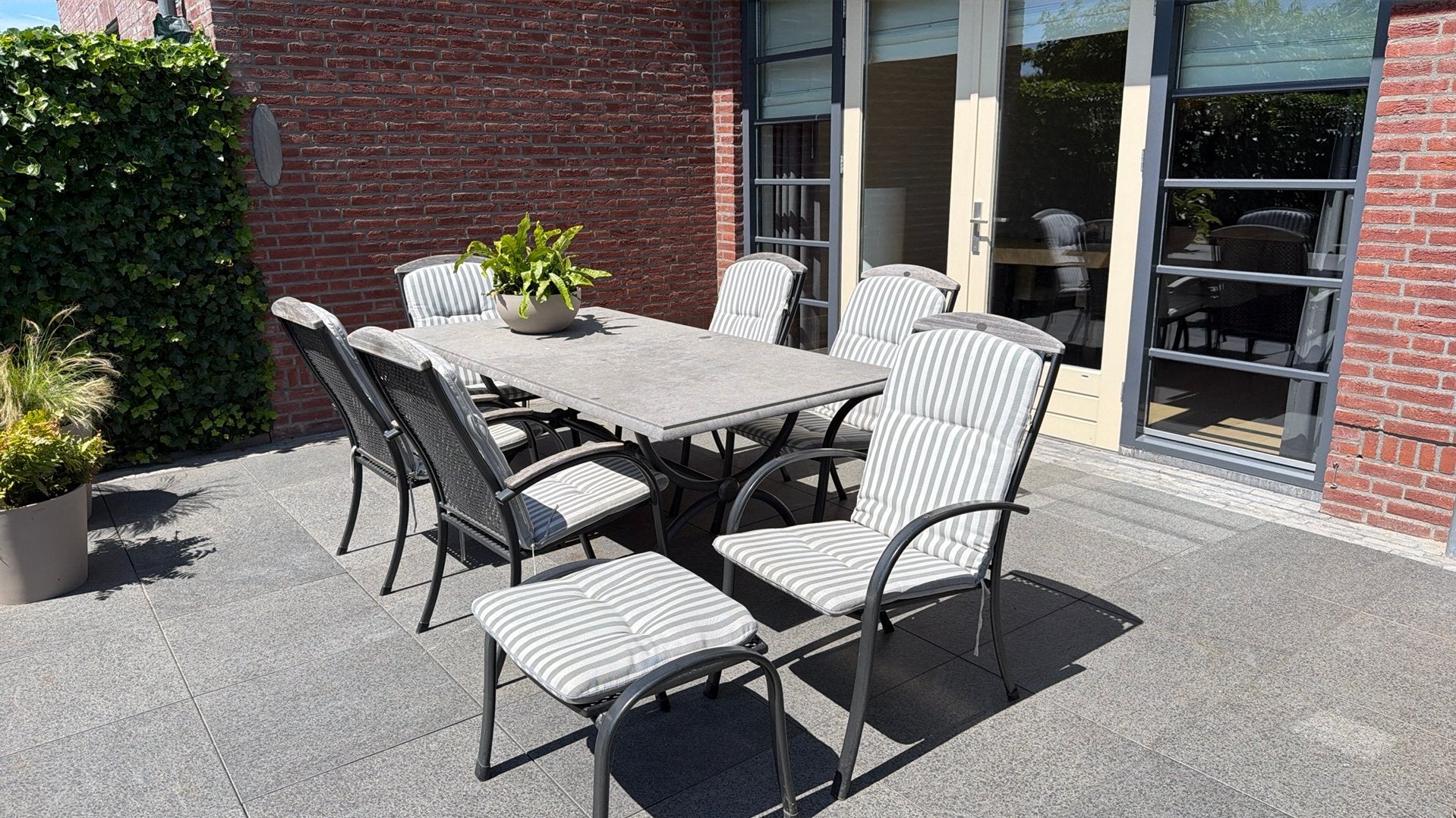 6 royal garden tuinstoelen, Tuin en Terras, Tuinstoelen, Ophalen, Gebruikt, Metaal