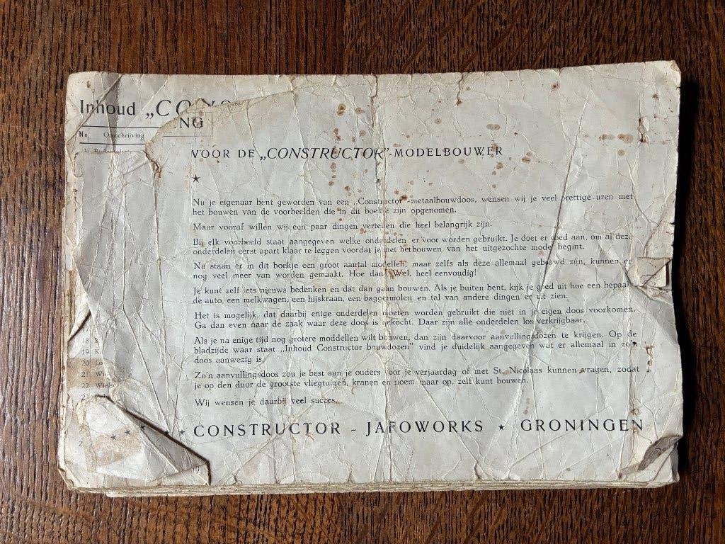 Vintage Constructor voorbeeldenboek - niet compleet, Ophalen of Verzenden