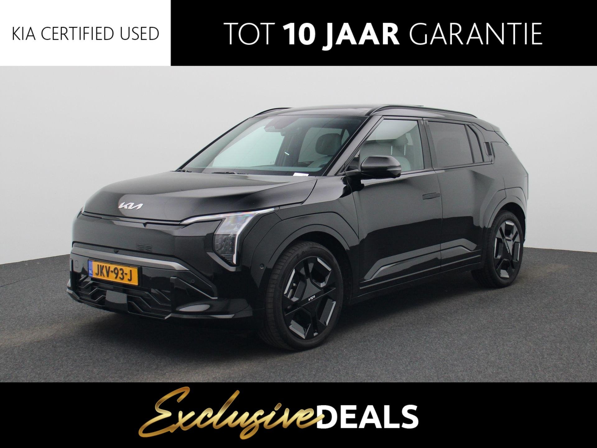 Kia EV3 GT-PlusLine 81.4 kWh | LED | Harman Kardon | Stoelve, Auto's, Zwart, Origineel Nederlands, 204 pk, 1000 kg