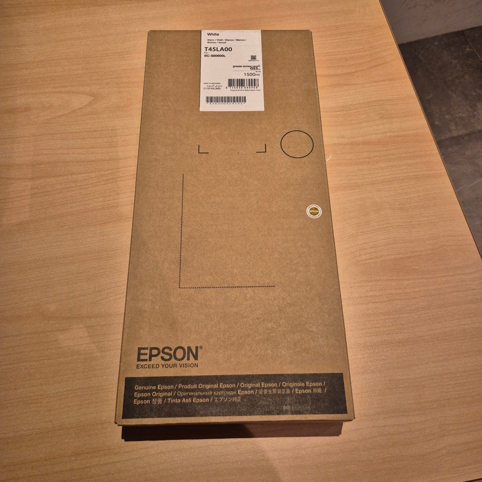 Inktzak wit voor Espson 80600 T45LA00, Doe-het-zelf en Verbouw, Overige materialen, 30 cm of meer, Nieuw, Minder dan 50 cm
