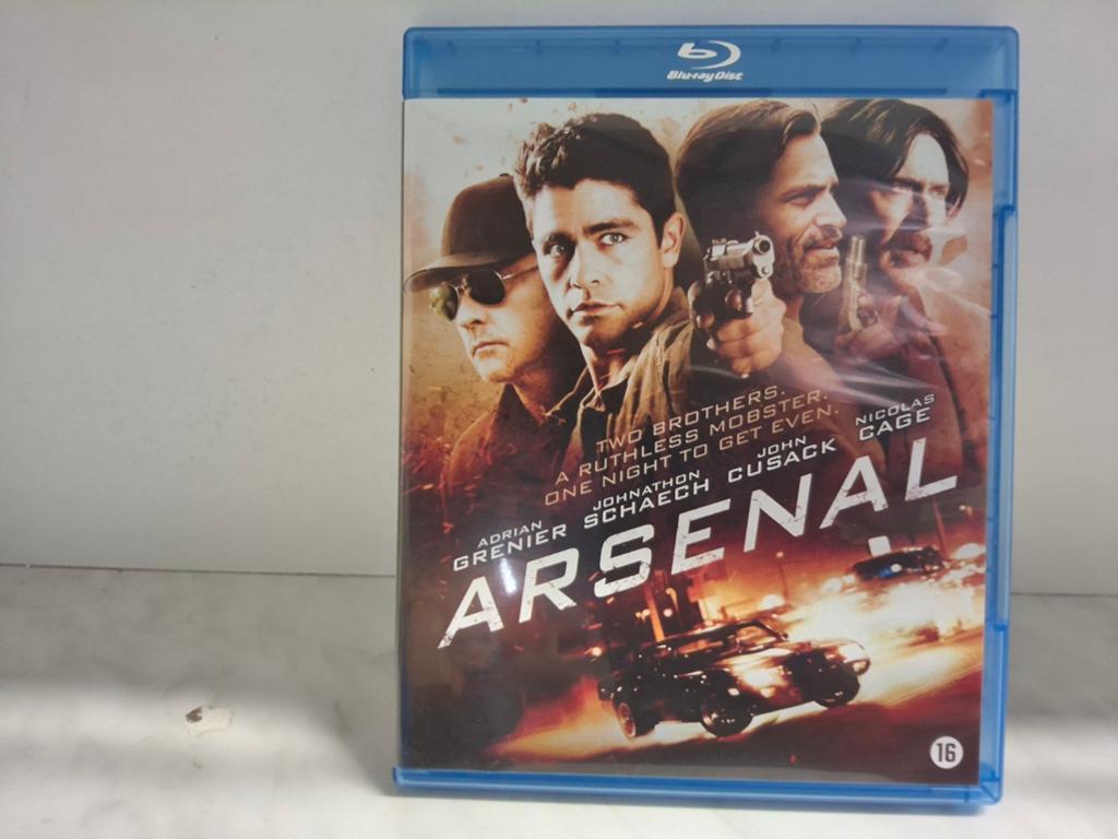 Arsenal - Blu-ray (Actie/Misdaadfilm met Nicolas Cage), Cd's en Dvd's, Blu-ray, Ophalen of Verzenden, Zo goed als nieuw, Thrillers en Misdaad