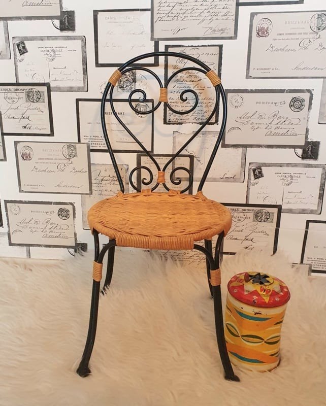 Leuk kinderstoeltje met rieten zitting, Kinderen en Baby's, Ophalen, ., ., Stoel(en)