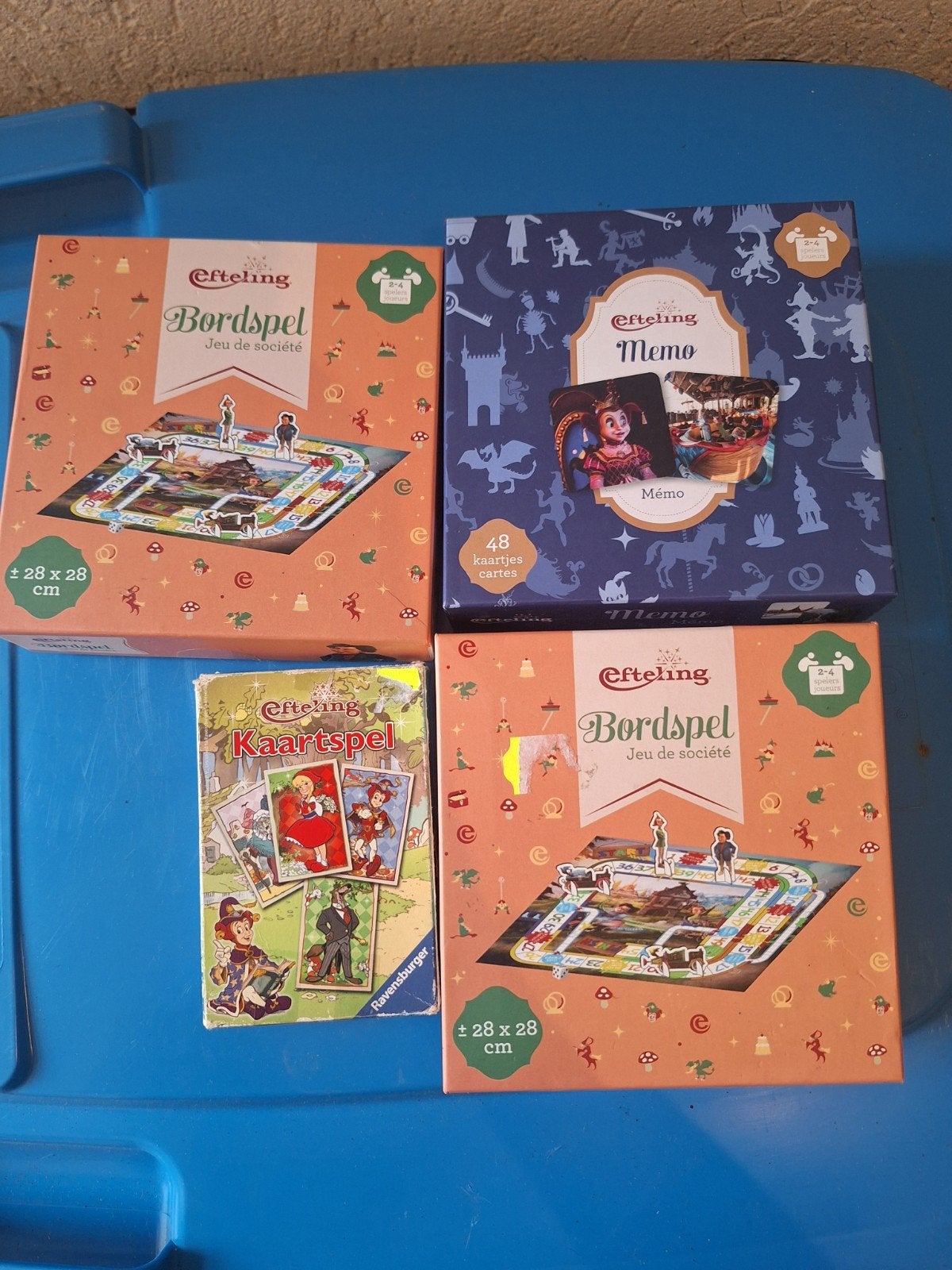 Efteling Spellenpakket: Bordspellen, Memo & Kaartspel, Verzamelen, Efteling, Ophalen of Verzenden