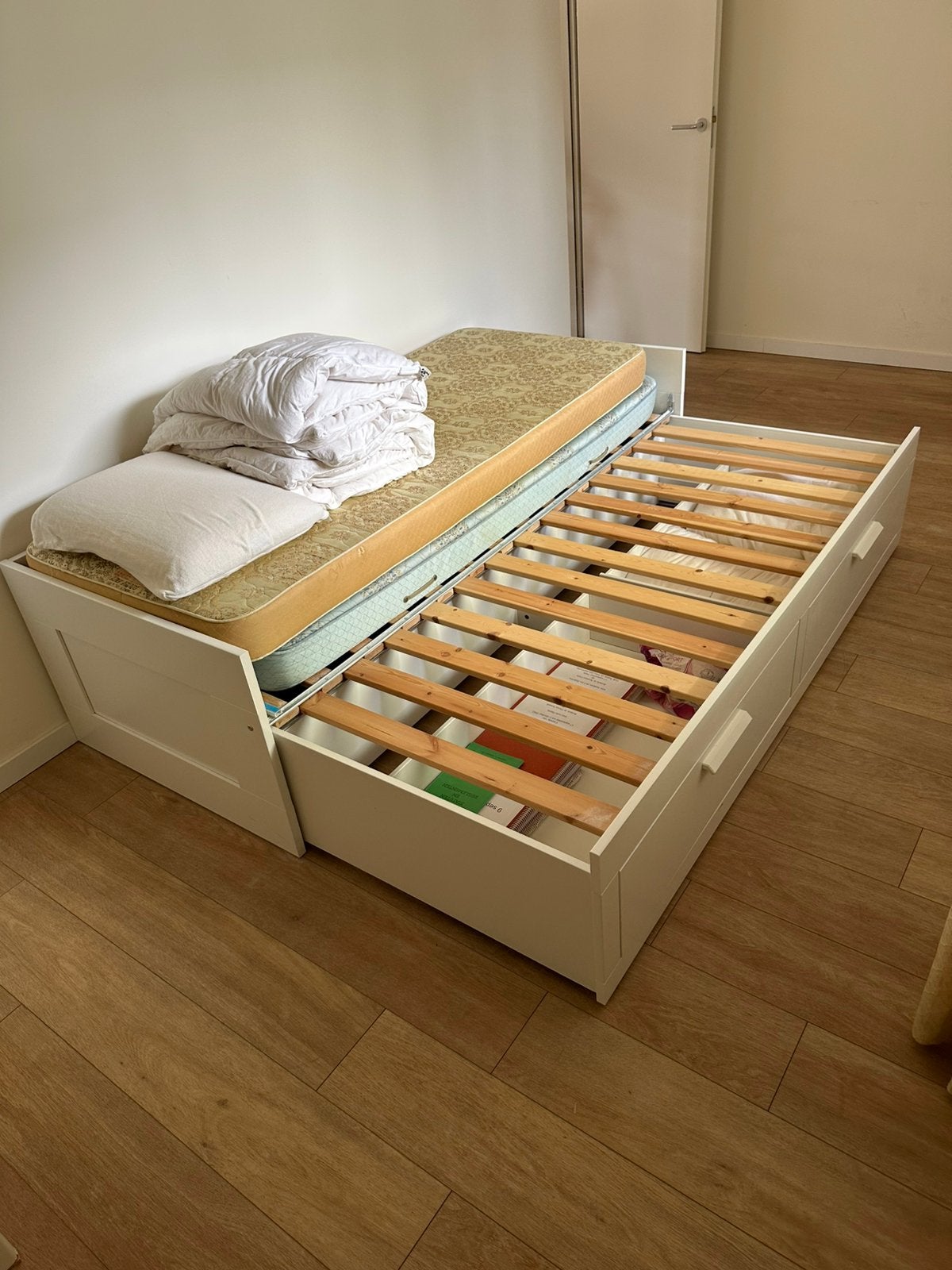 GRATIS Ikea kajuitbed., Ophalen, 90 cm, Eenpersoons, Wit