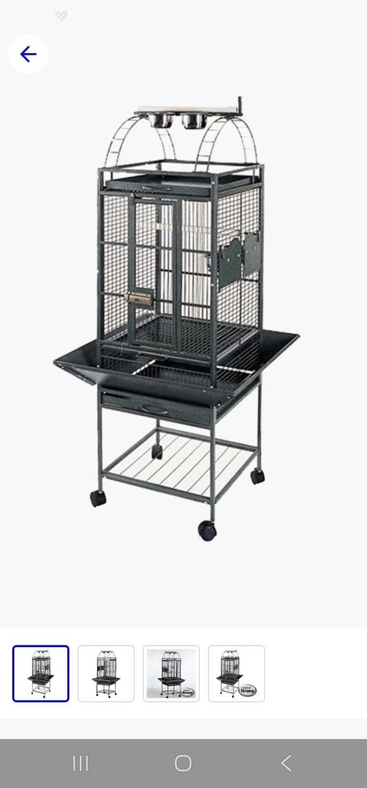 Grote vogelkooi met extra speeltjes, Dieren en Toebehoren, Vogels | Hokken en Kooien, Ophalen, Metaal, Vogelkooi
