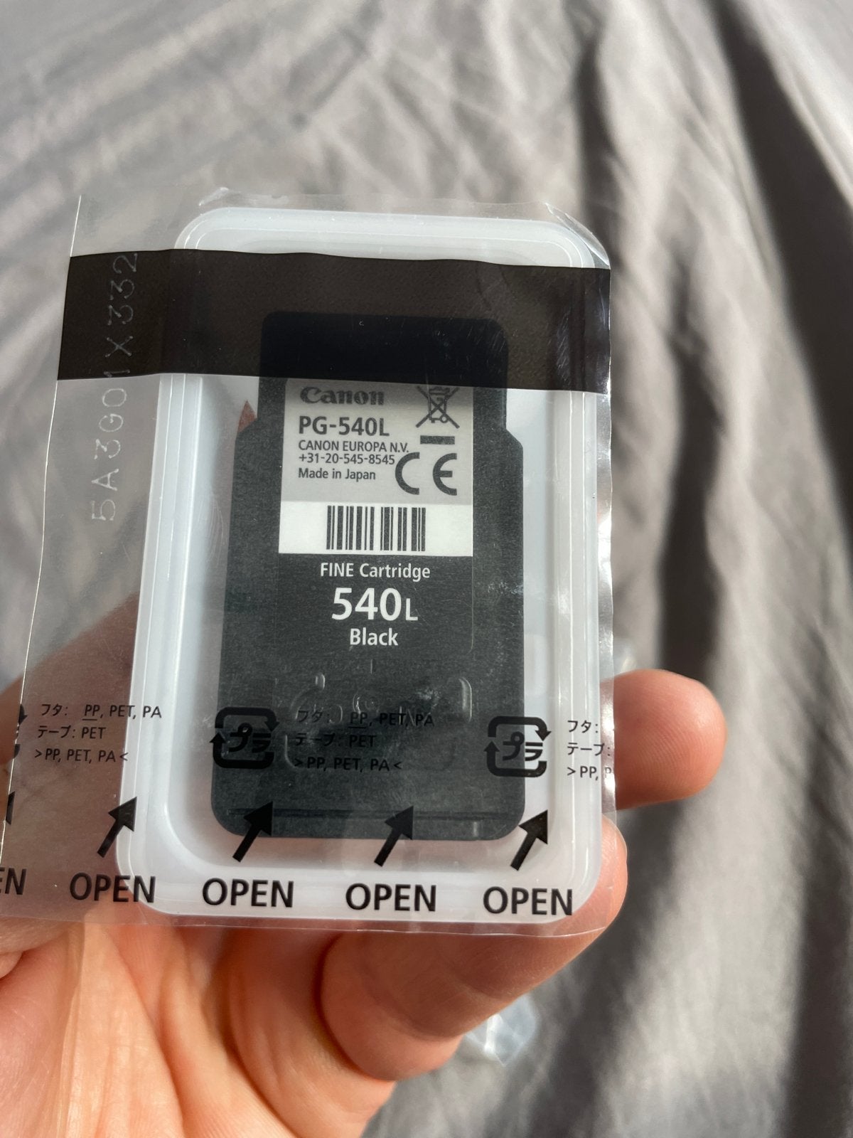 Canon PG-540L + XL Zwarte Inktcartridge - Nieuw ongeopend, Computers en Software, Ophalen of Verzenden, Nieuw, Cartridge
