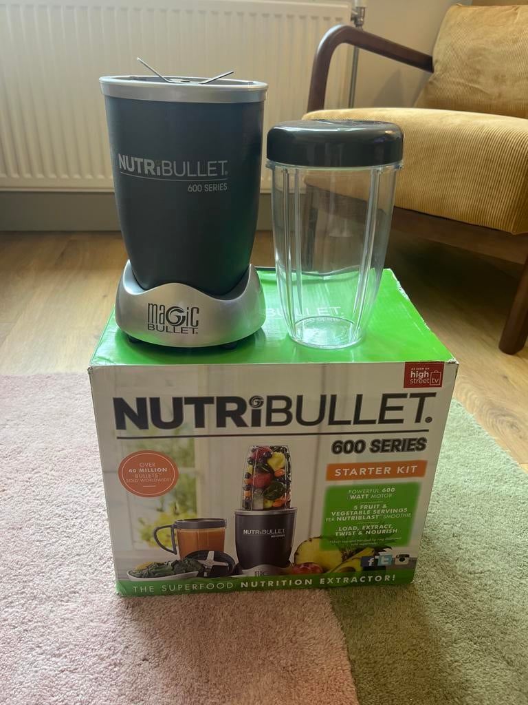 NutriBullet 600 Series Starter Kit - Krachtige Blender, Witgoed en Apparatuur, Blenders, Gebruikt, Blender, Ophalen of Verzenden